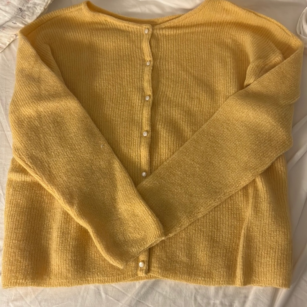 Yellow Sézane Gaspard Sweater